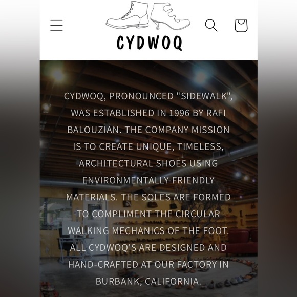 CYDWOQ shoes Sz. 36 Leather wrap Flat (rounded bottom) HANDMADE in Burbank - Picture 10 of 10